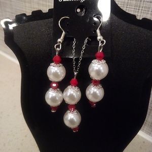 Custom made earrings and necklace sets
